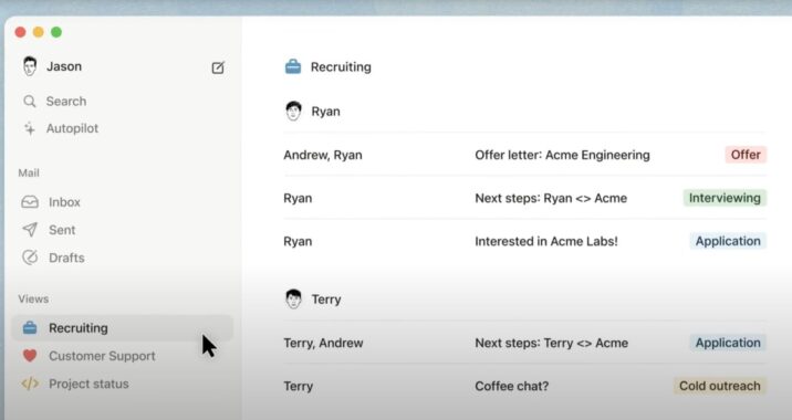 Here is Notion's email client